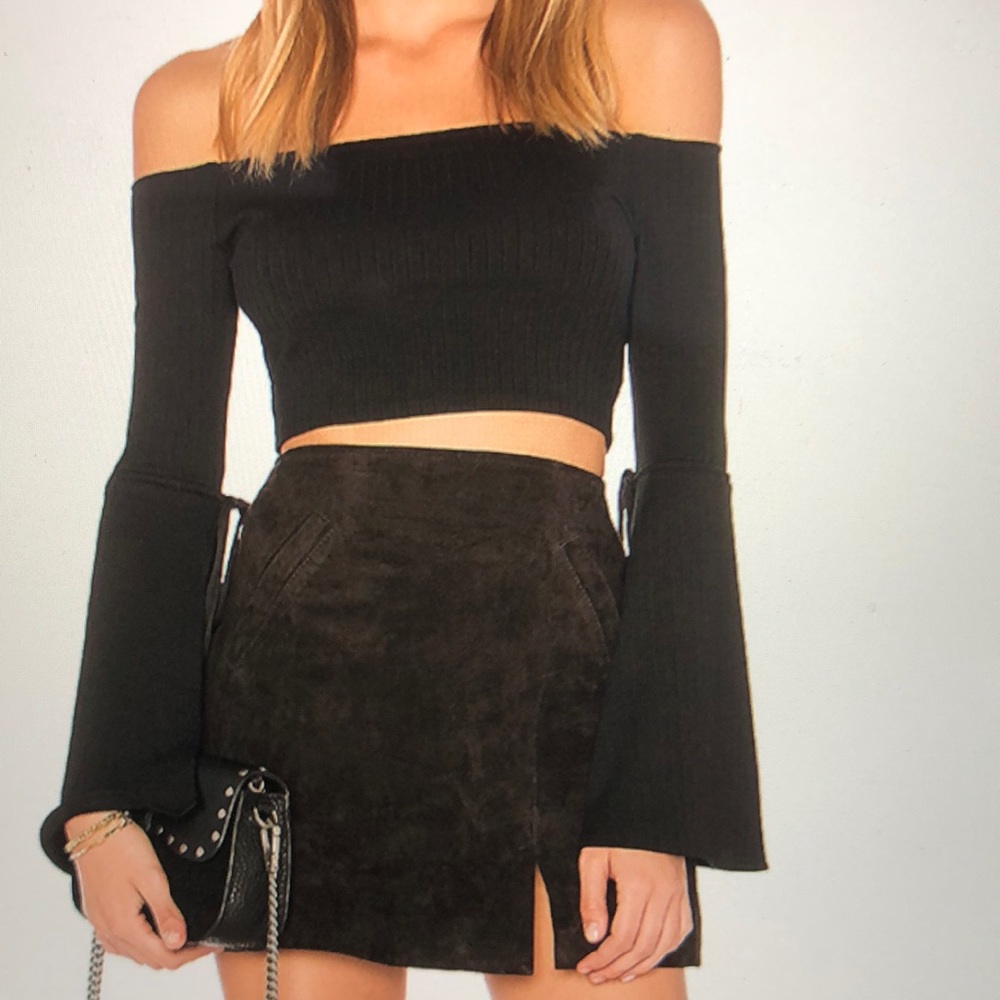 Privacy Please black crop top